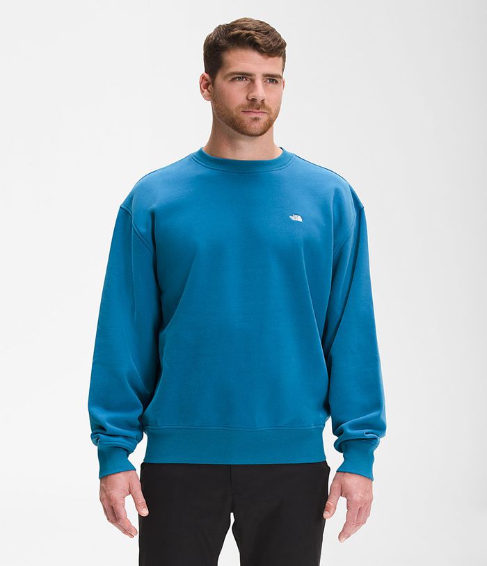 The North Face Mens Sweatshirt City Standard Crew 643GMAFEB - Blue